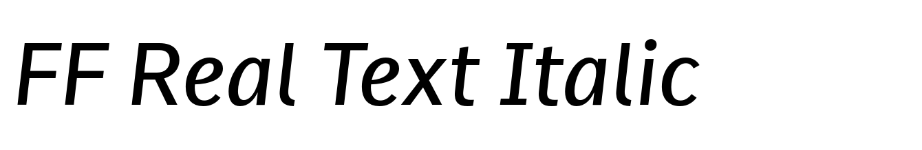 FF Real Text Italic